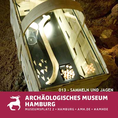 Sammel Jagen, Themenfeld im Archäologischen Museum Hamburg