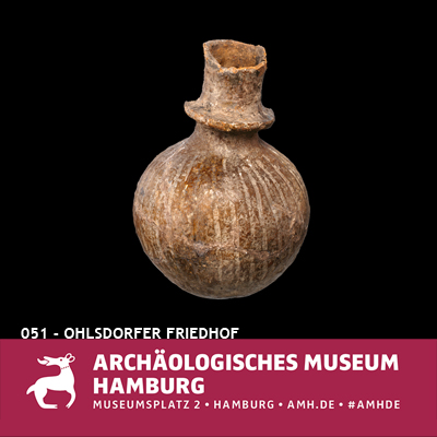 Objekt: Kragenflasche Alter: 4 000 - 2 800 v.Chr. (Jungsteinzeit) Herkunft: Hamburg-Ohlsdorf