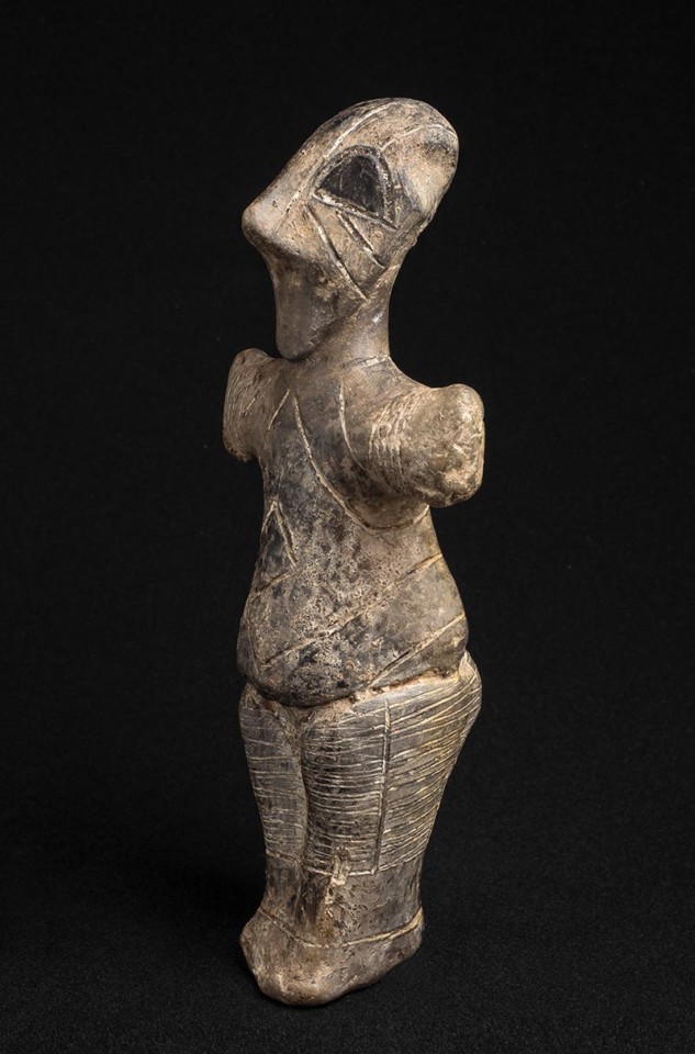Vinča-Figur im Depot des Archäologischen Museum Hamburg AMH