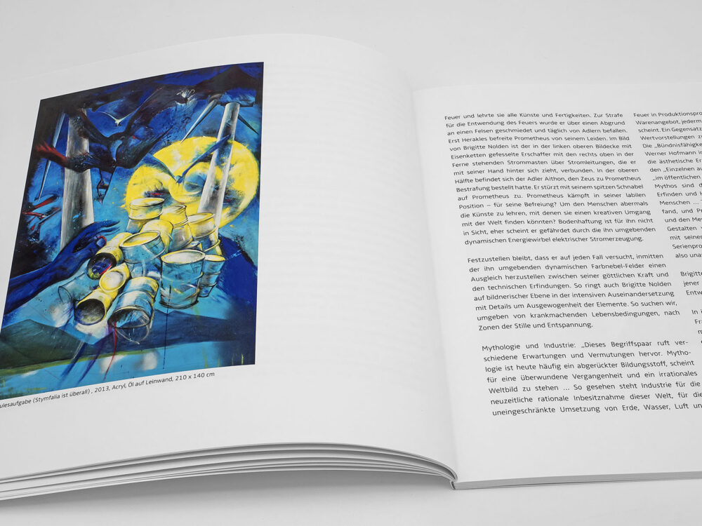 Einblick in die Publikation zur Ausstellung Parallele Welten von Brigitte Nolden
