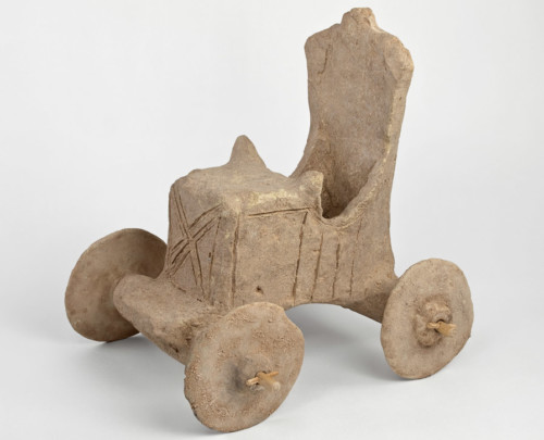 Ein frühsyrischer Streitwagen im Depot des Archäologischen Museums Hamburg
